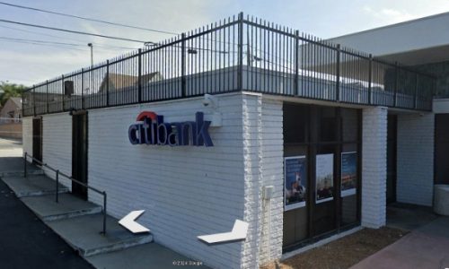 Bank Exterior Before Painting