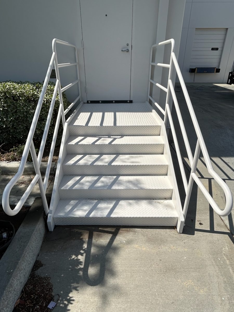white painted commercial exterior steps Preview Image 6