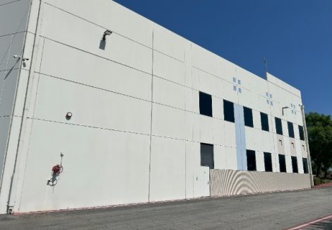 commercial warehouse exteriror before repaint