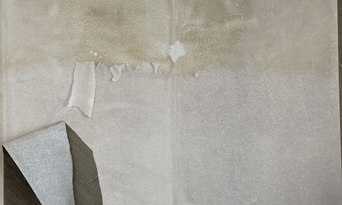 After removal the walls are rough