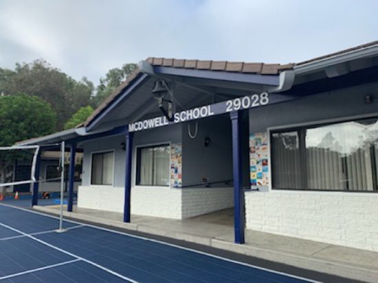 painted school in orange ca