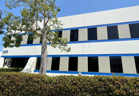 painted commercial warehouse exterior