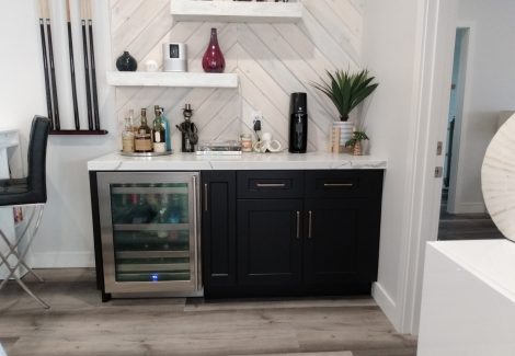 cabinet restoration project in Dana Point, CA