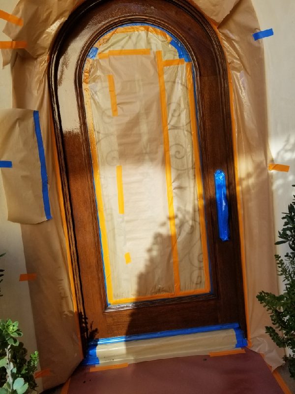 in progress front door staining project Preview Image 1