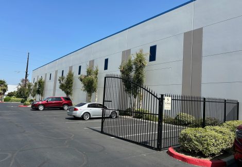 painted commercial warehouse exterior