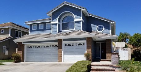 blue house villa park ca