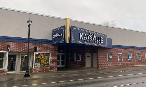 Kaysville Theater repainted and with a new sign