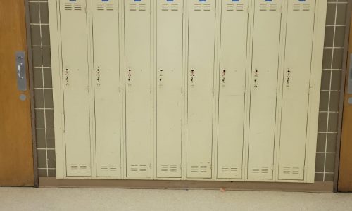 Existing lockers were well worn