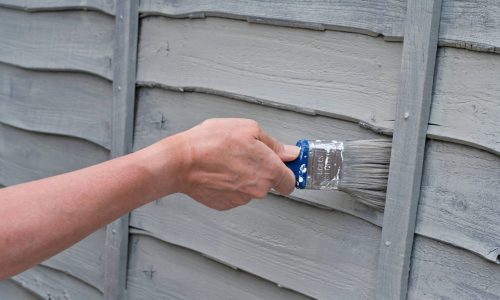 painting fence