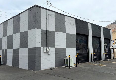 Custom Checker Design Exterior Painting