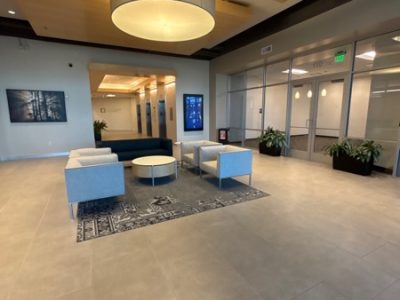 painted office interior