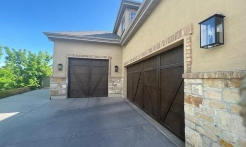 The garage area before being painted