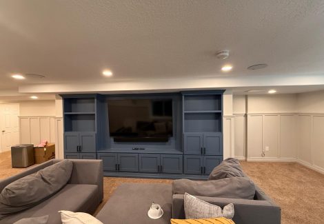 Built-In Entertainment Center Color Transformation