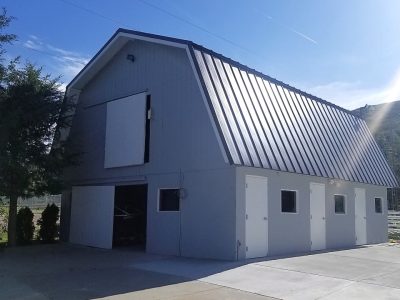 Barn after being repainted