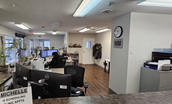 Interior Health Authority front desk painting