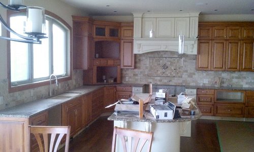 Kitchen and Dinette Wood Staining