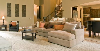 Beige Living Room Walls