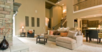 Beige Living Room Walls