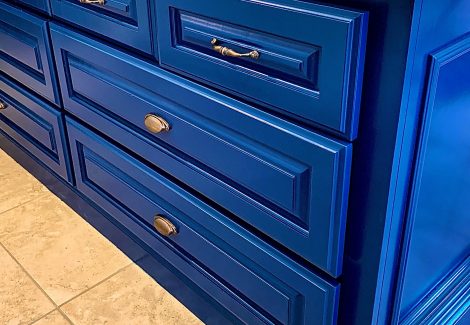 Blue Cabinet Painting