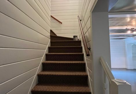 White Stair Case Painting Project