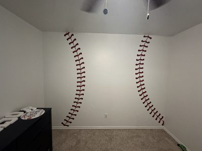 children's room with baseball