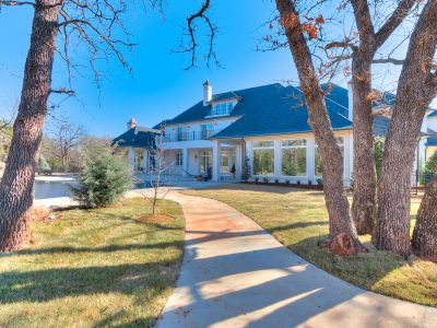 large house exterior repainting project