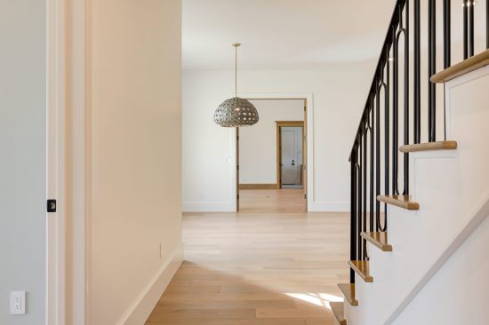 room extending into staircase