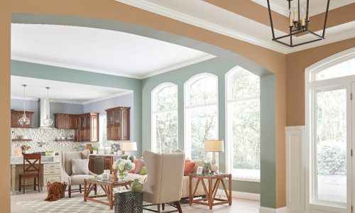 freshly painted living room