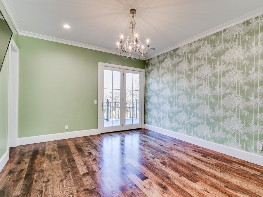 light green room with wallpaper Preview Image 2