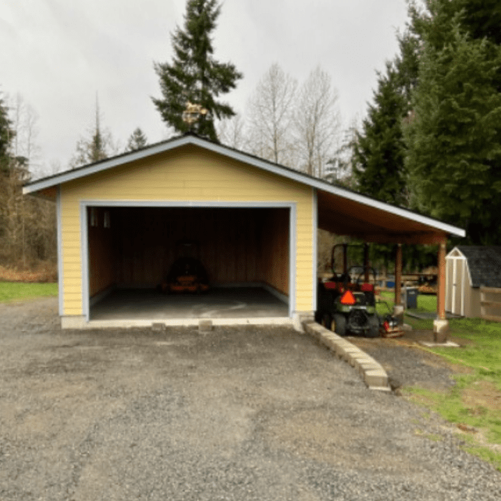 Before Garage Painting in Olympia, WA