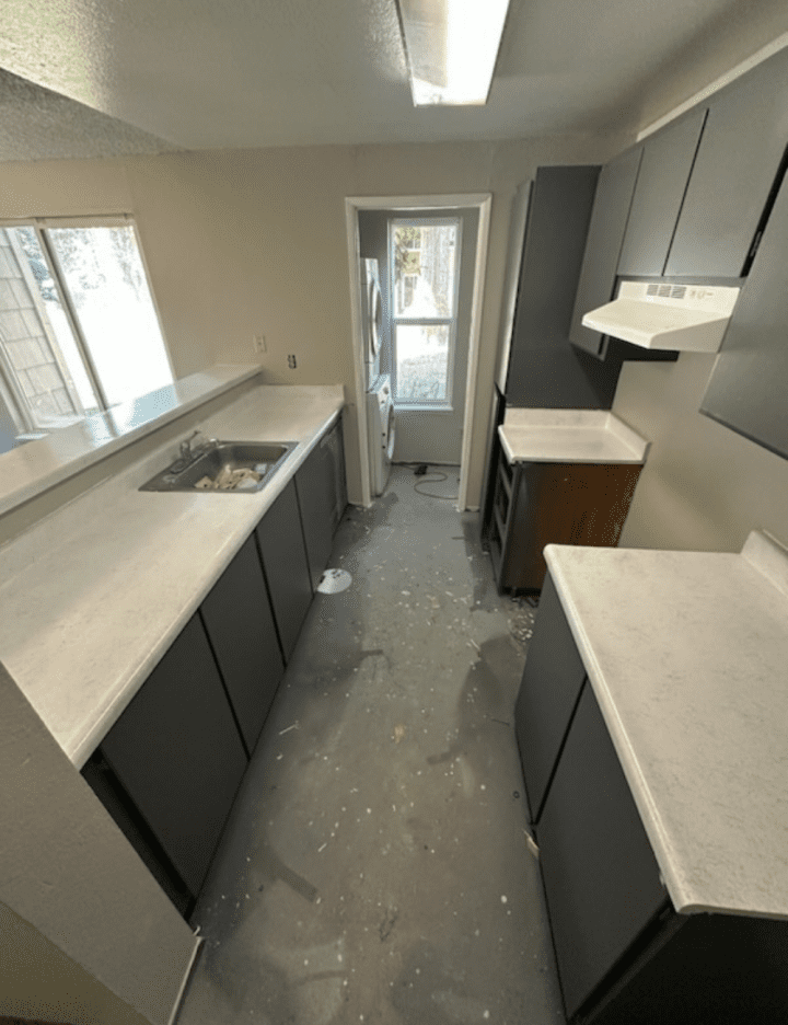 Kitchen Counter After Resurfacing Olympia