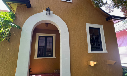 Yellow Stucco Exterior