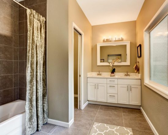 Beige Painted Bathroom