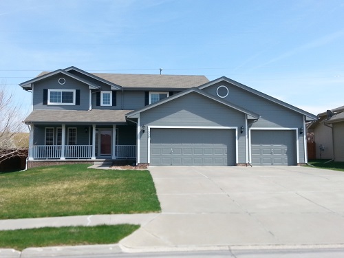 Exterior house painting by CertaPro painters in Bellevue, NE