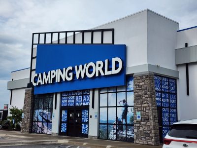 camping world commercial exterior painting