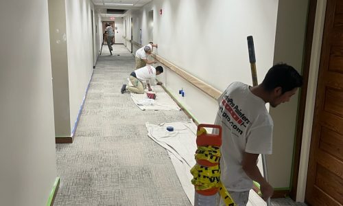 Hallway During Painting Phase