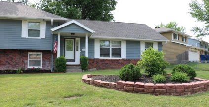 Blue Gray Exterior House Painting