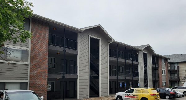 exterior apartment building painting project