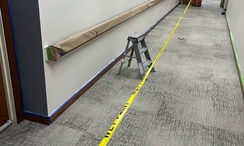 Hallway During Painting Phase