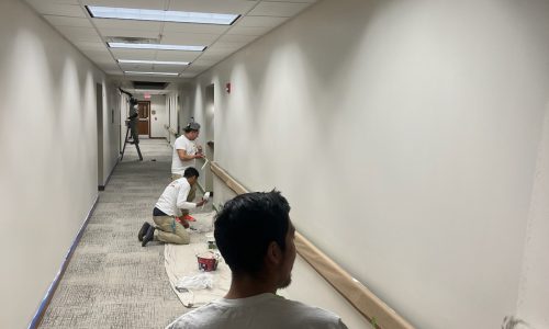 Hallway During Painting Phase