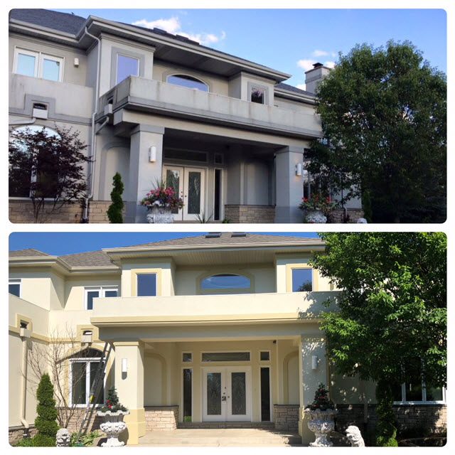 Mokena Before and After Exterior Painting