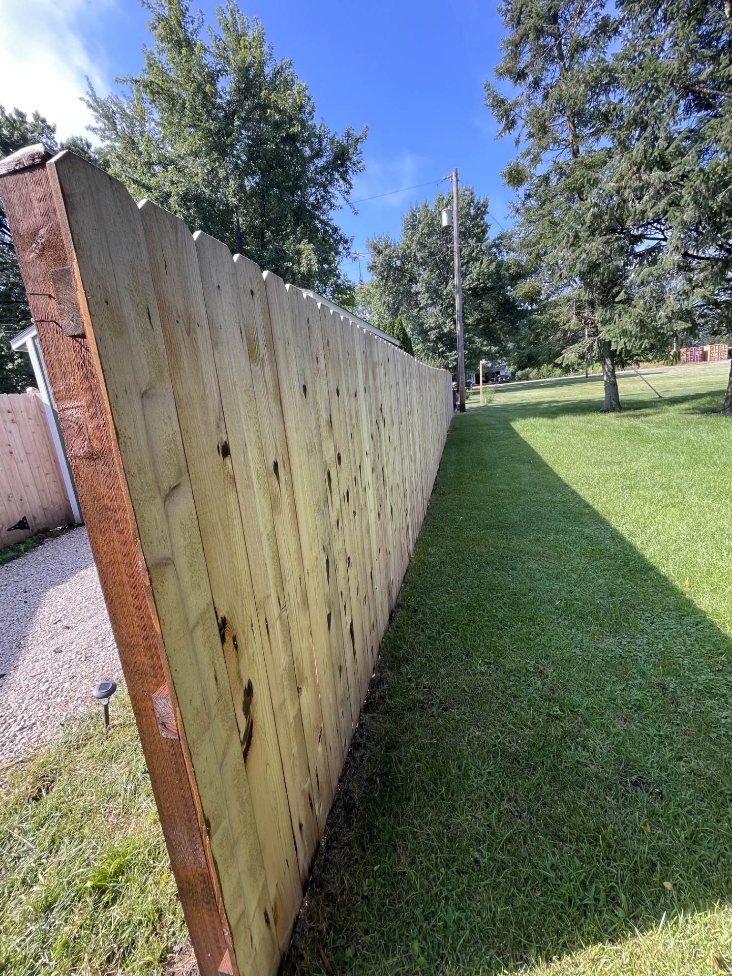 Before Fence Staining