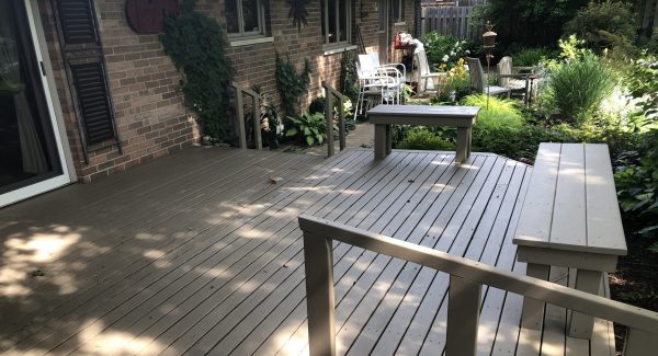 Sanded & Stained Deck in Oswego