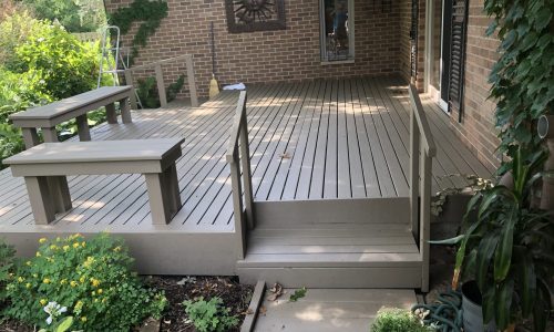 Stained & Sanded Deck