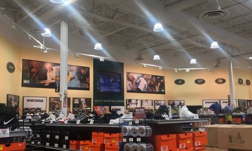 Interior Repainting of Dick's Sporting Goods Shoe Section