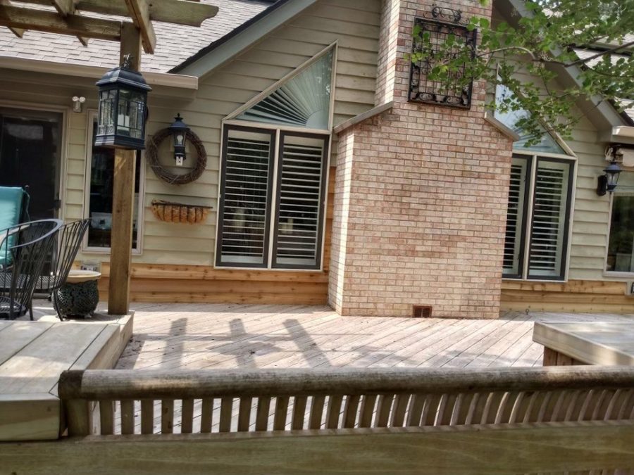 Aurora, IL – Carpentry Work Before Staining