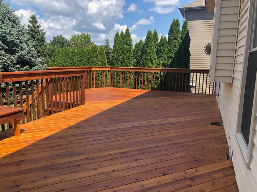 Deck Staining, The Preserves in Orland Park