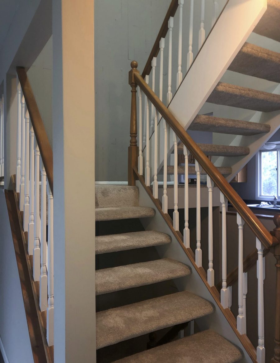 Condo Staircase Completed by CertaPro Painters of Oswego Preview Image 1