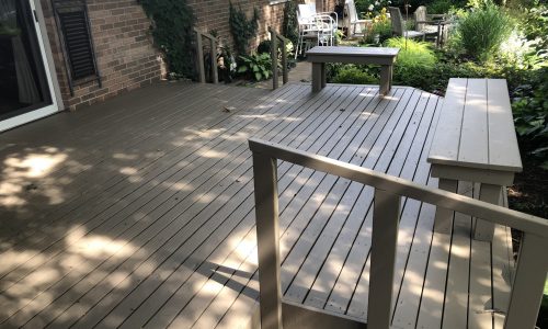 Sanded & Stained Deck in Oswego