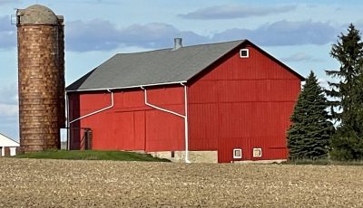 barn freshly painted